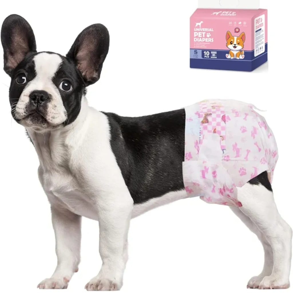 Universal Pet Female Diapers – 10pcs (Small, 2–4kg)