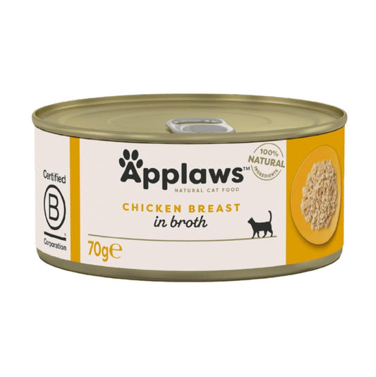 Applaws Chicken Breast in Broth Wet Cat Food Tin 70g