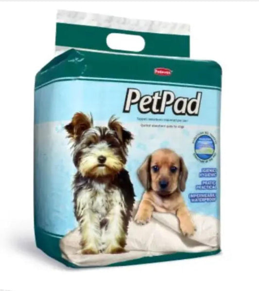 Padovan PetPad 40 Pieces Quilted Absorbent Medium Training Pet Pads White 60X60cm