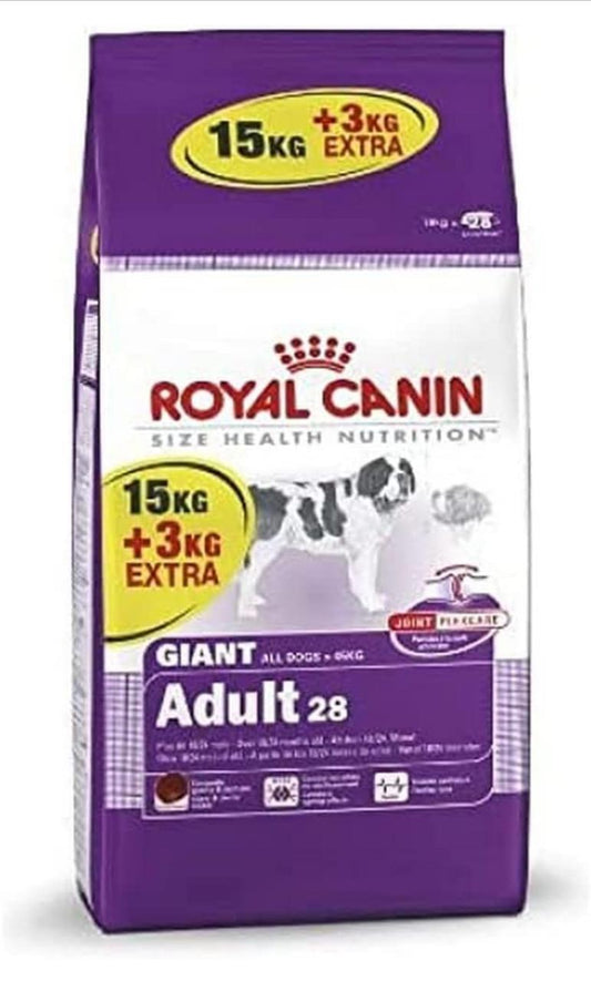 Royal Canin Giant Adult XL Dog Food, 18kg (15kg + 3kg Free), For Dogs Over 45kg, Large Kibble Size