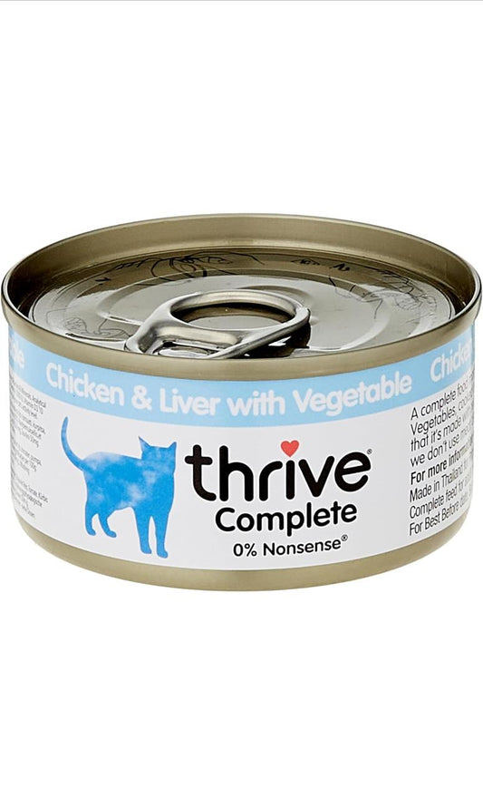 Thrive Complete Cat Chicken & Liver w/Veg Wet 75G