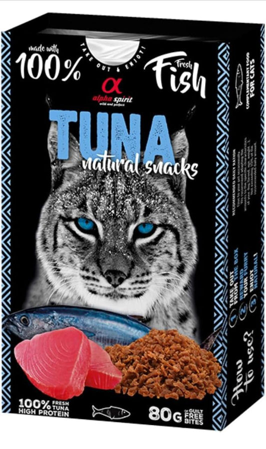 Alpha Spirit Natural Snacks for Cats - Tuna 80g