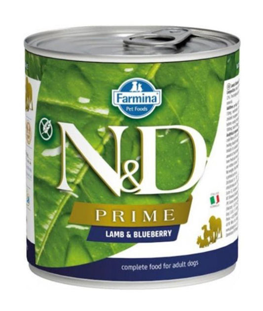 Farmina N&D PRIME Grain Free Lamb & Blueberry Adult Dog Food - 285g
