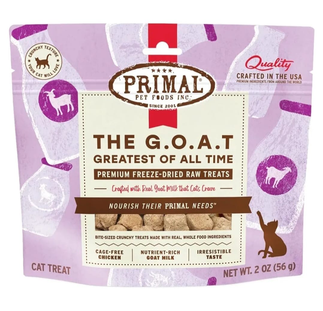Primal  The G.O.A.T Freeze Dried  Raw Cats Treats