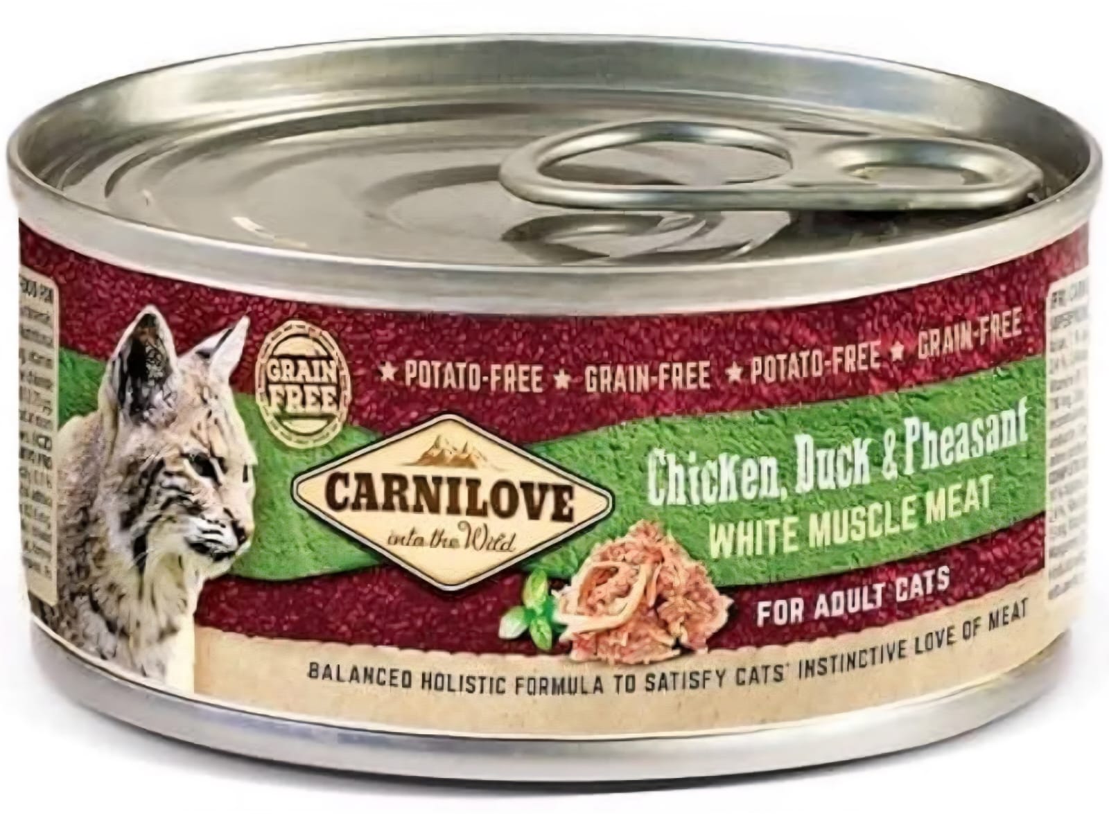 Carnilove Adult Cat Tinned Wet Food Chicken Duck And Pheasant 100g