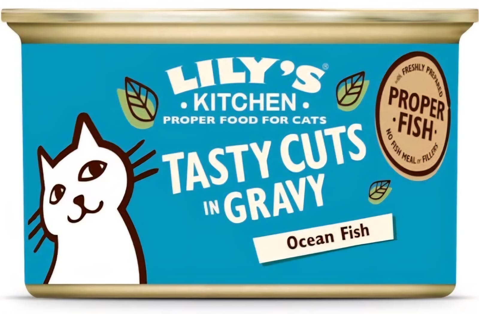 Lilys kitchen Cat Tinned Food  With White Fish Salmon And Prawn 85g